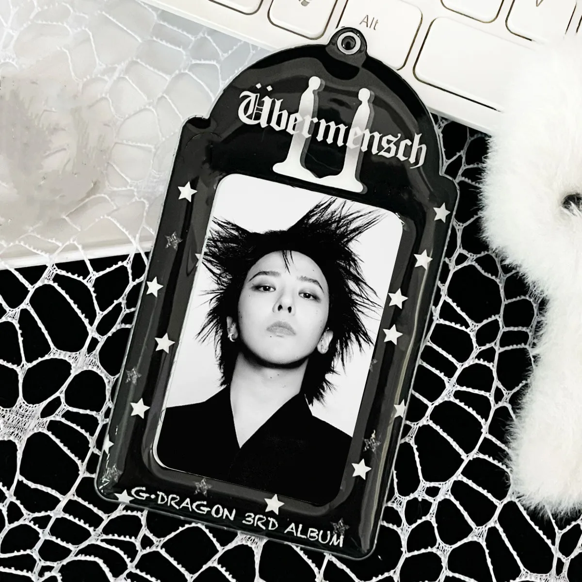 KPOP G-Dragon Ubermensch Album Card Holder Random Spring Rope
