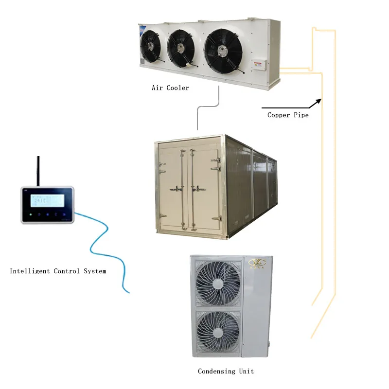 5HP Compressor Condensing Units for Refrigeration Cold Room Side Blow Fan