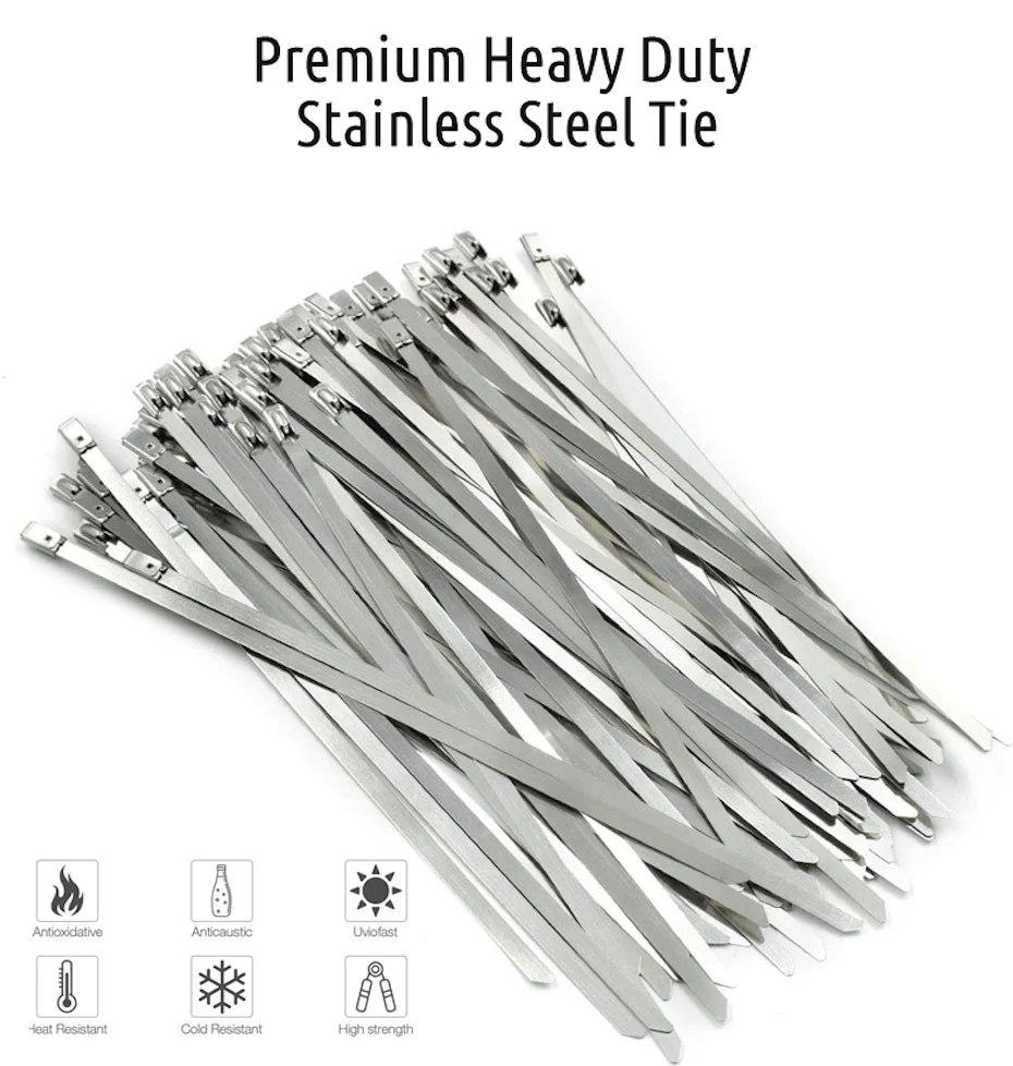 cable ties with metal lock