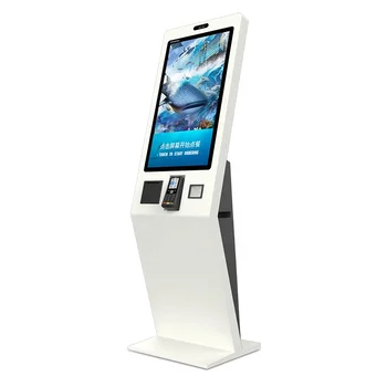 24" 32" free standing self check-in services pay kiosks machine for hotel restaurant shop coffee