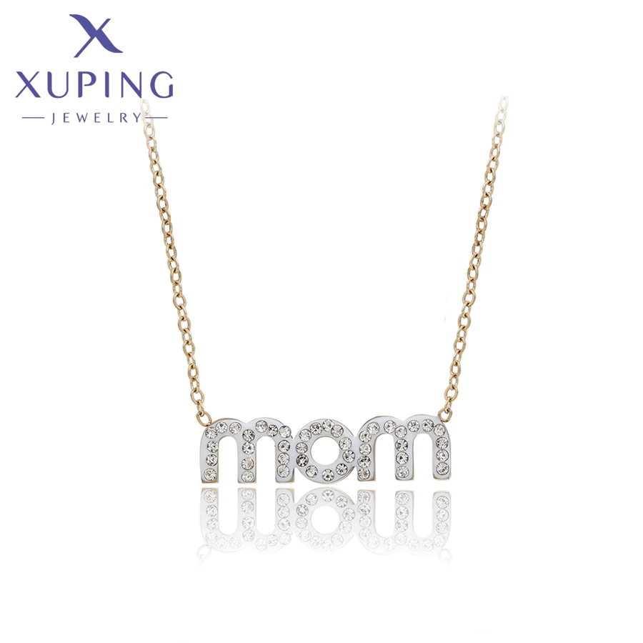 A00902926 Xuping Jewelry New Hot Sale Letter Necklace 14K Gold