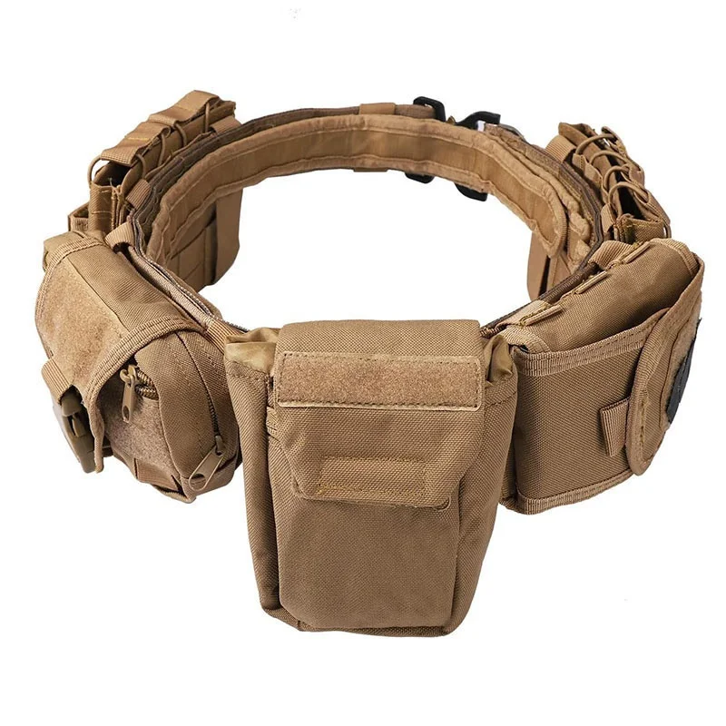 Adjustable Hiking Durable Camping Wear-resistant Tactical Duty Belt Outdoor Fashionable High Quality Utility Belt With Pouches