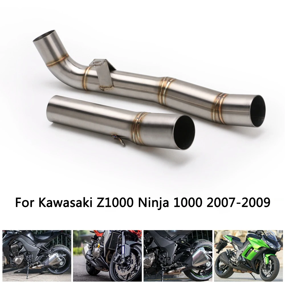 Z1000 Motorcycle Exhaust Pipe - RM Performance Link Muffler