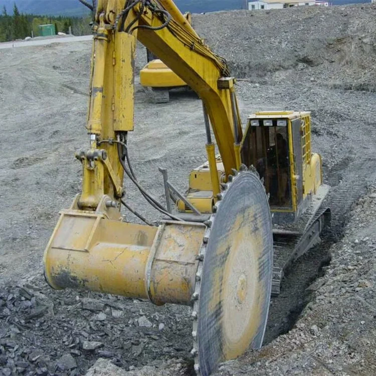 High Efficiency Excavator-Mounted Rock Cutting Machine Stone Machinery with Motor Core Components for Granite