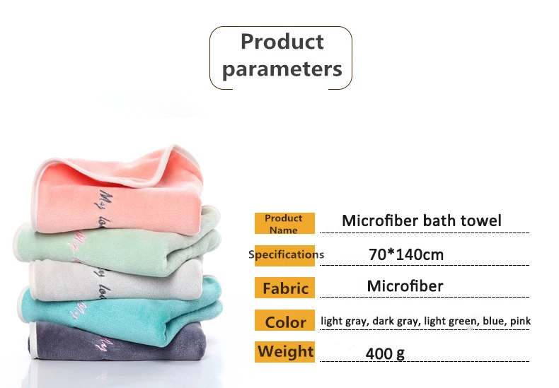 OEM customise logo microfiber towels designer super quality  absorbent thick bath towel supplier