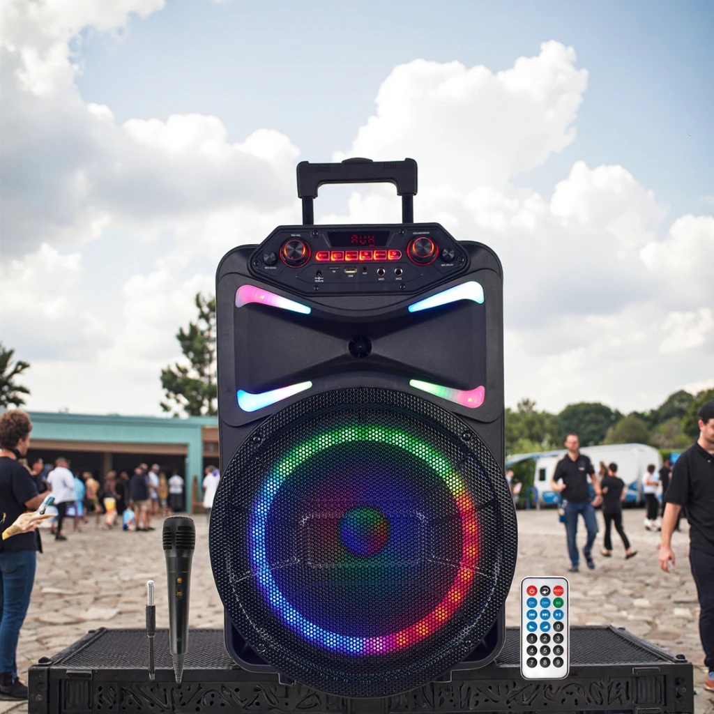 AILIPU Custom Own Mold 12 Inch Portable Subwoofer Bazooka Speaker with Fm Radio Sound bar with Subwoofer