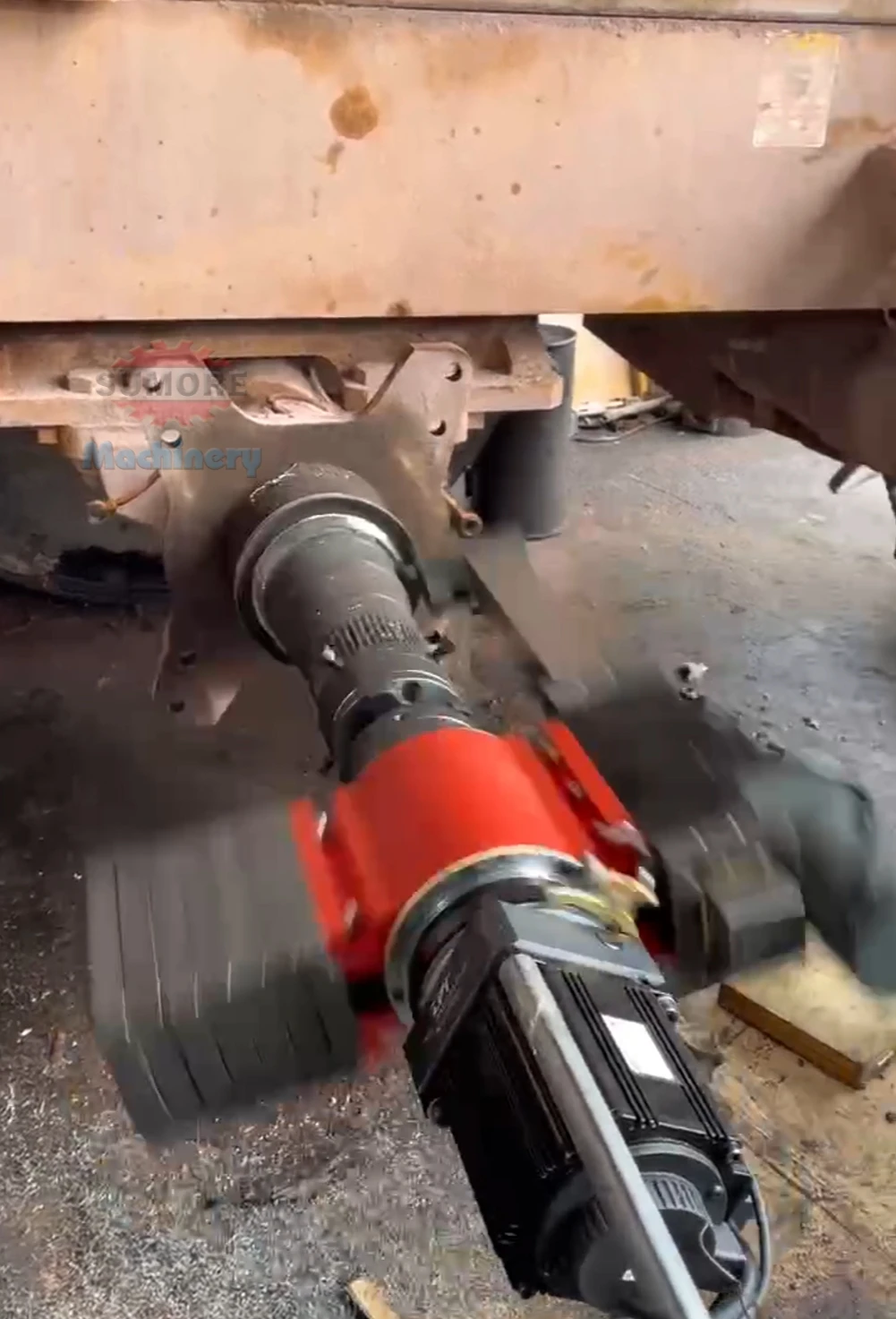 Sp251 Automatic Portable Shaft End Lathe Journal Lathe With Circular