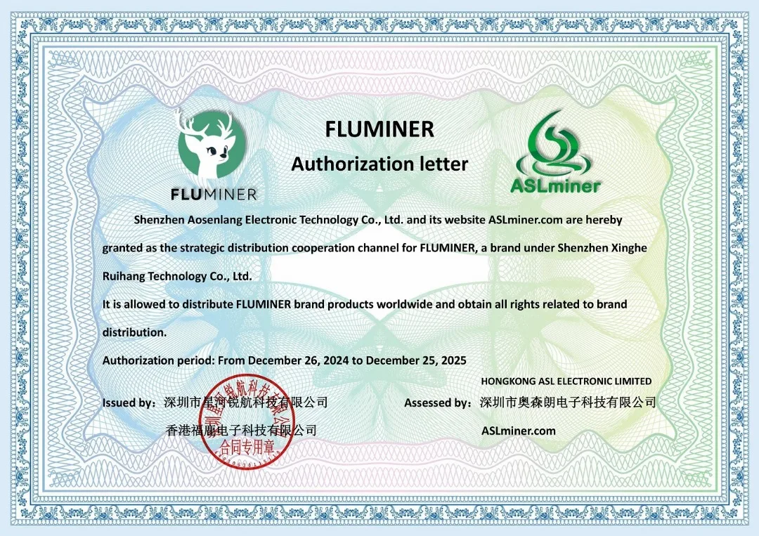 Fluminer T3 ASIC miner designed for scrypt algorithm Bitcoin hashrate of  115Th/s 1700W