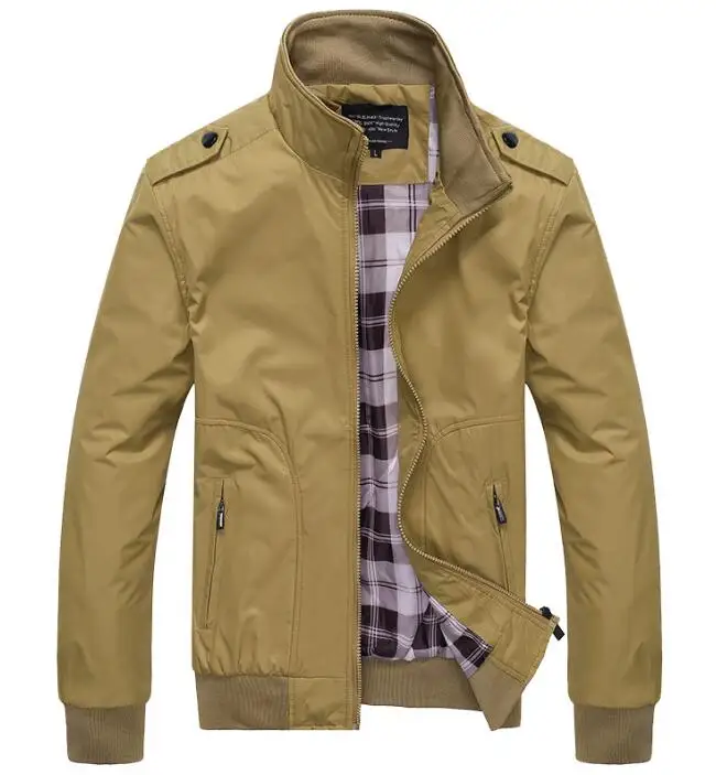 Fashion Jacket Casual Windbreaker Coat Men Spring Autumn New Hot Outwear Stand Slim Jackets_voghion.com