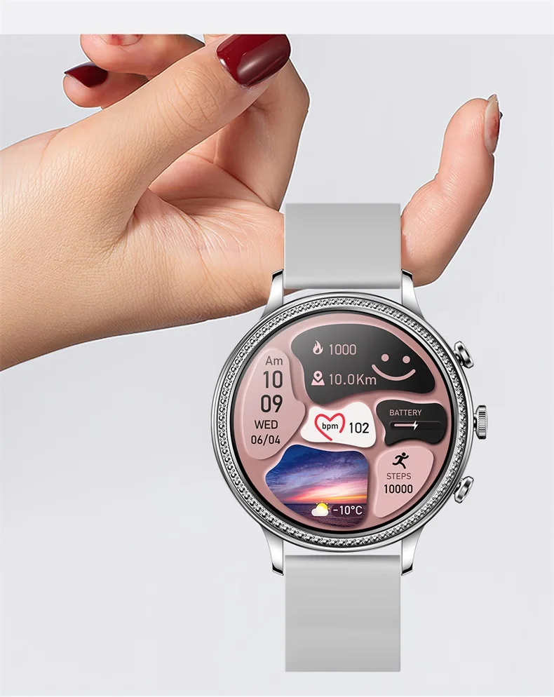 Woman Smartwatch V60 Heart Rate Monitor BT Call Music Player Sleep Monitor Smartwatches Woman (17).jpg