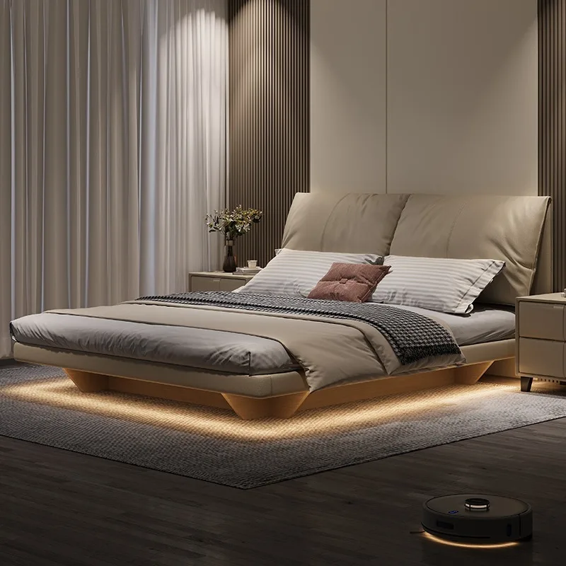 Elephant Ear Upholstered Bed Stylish And The Bed Comfortable Genre Of