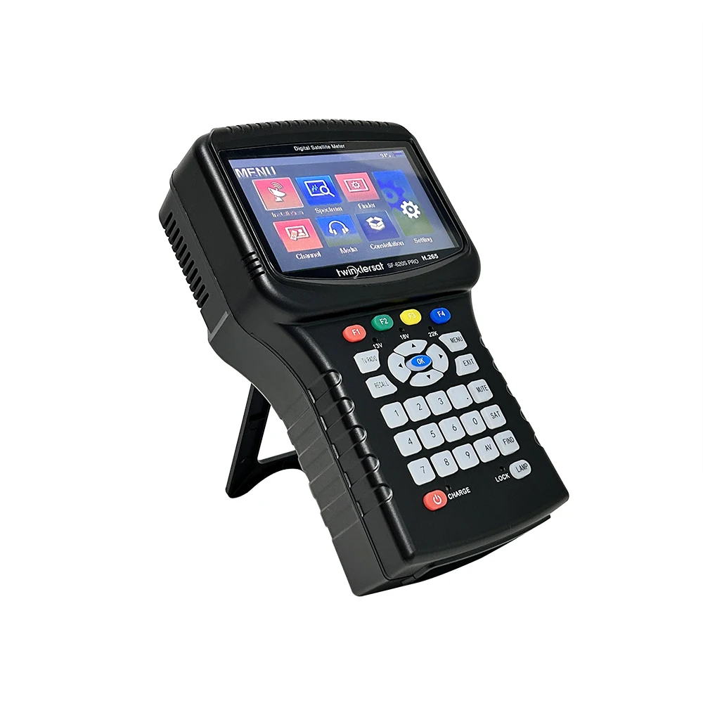 H265 HEVC Satellite Signal Finder Meter SF-620S Pro Handheld 4.3 Inch Screen Spectrum Analyzer USB WiFI Rechargeable Battery