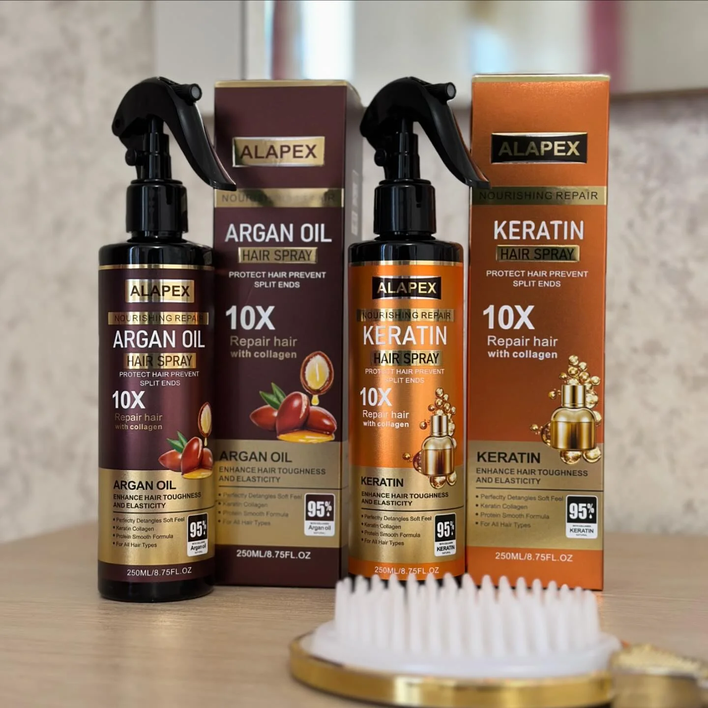 ALAPEX Nourishing Repair Keratin Hair Spray 250mL - Moisturizing