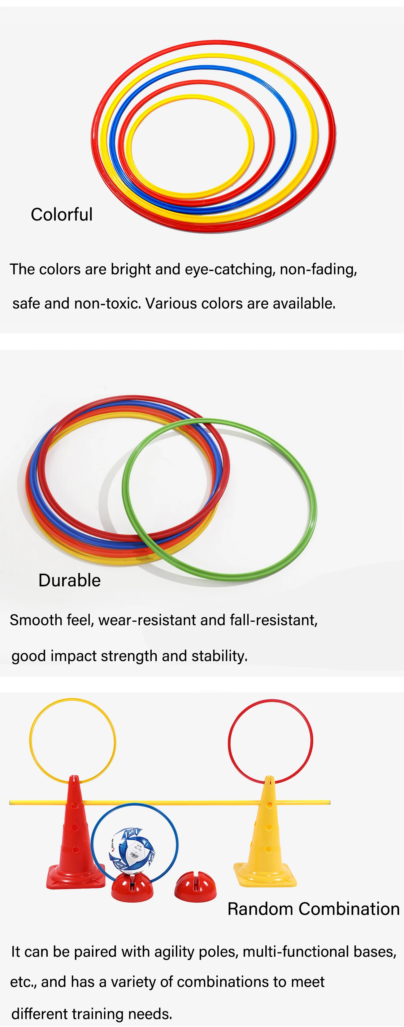 1228inch Soccer Agility Rings Speed And Agility Training Rings