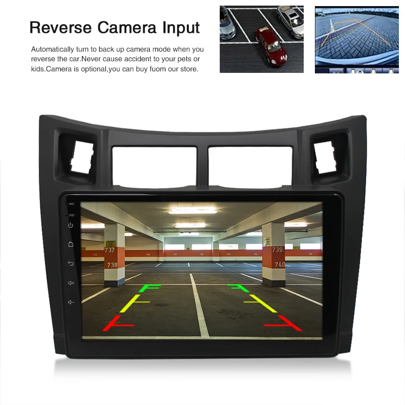 Android Multimedia Video Auto Stereo Autoradio Touch Screen Car Radio Fascia for toyota yaris 2008 2009 2010 2011 GPS Navigation