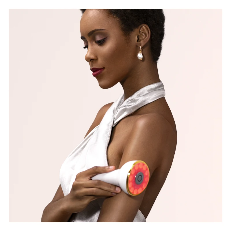 Masajeador reafirmante de pecho vibratorio calentado, equipo de belleza,  máquina de adelgazamiento corporal galvánico con Micro corriente USB