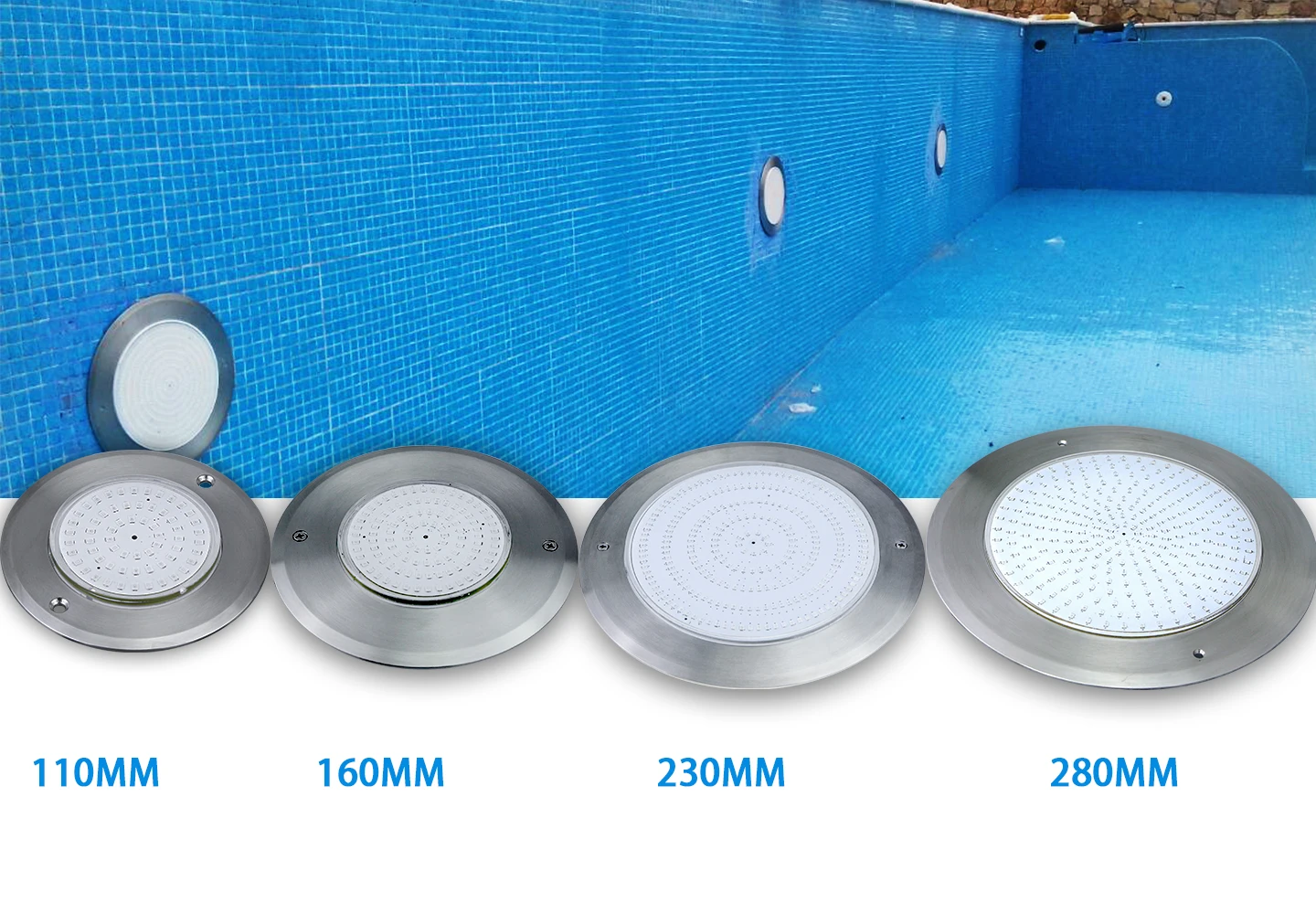 IP68 LED Swimming Pool Light - HUAXIA Slim Flat 8mm 6W