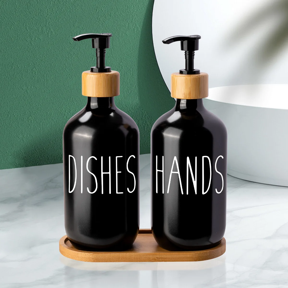 Custom Luxury Matte Black Frosted PET Plastic Pump Bottle Shampoo Bottle Cosmetic Packaging