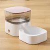 Pink-Dog food feeder
