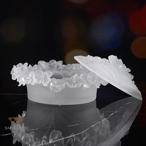 European Style NEW Folk Crafts Muruno Glass Food Storage Candy Jar EID Decorative Centrepiece