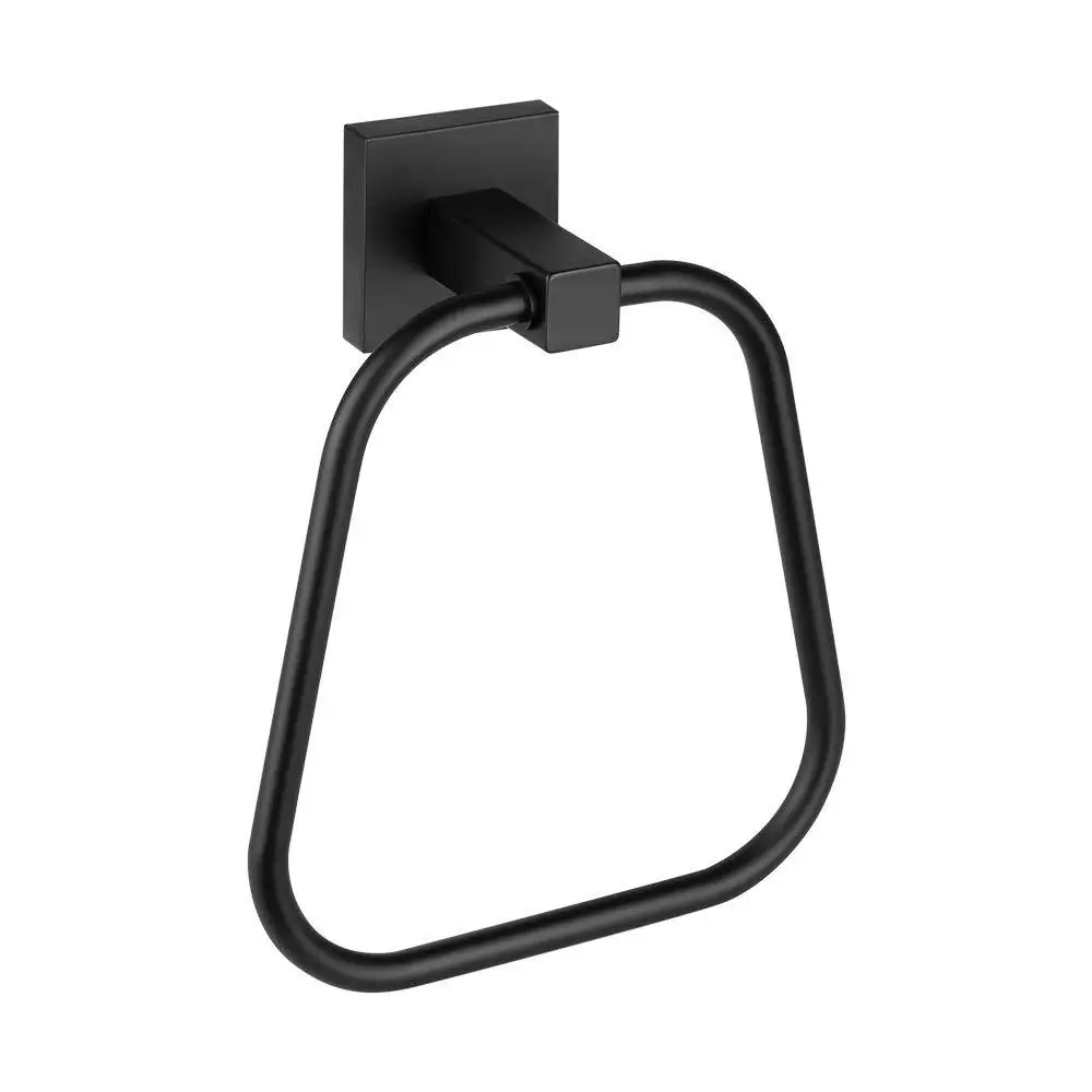 New irregular stainless steel 304 trapezoidal towel ring American washroom towel rack supplier