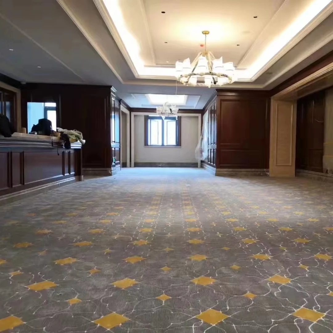 Custom Luxury Pattern Design 80% Wool 20% Nylon High Quality Axminster Carpet for 5 Star Hotels Banquet Auditorium