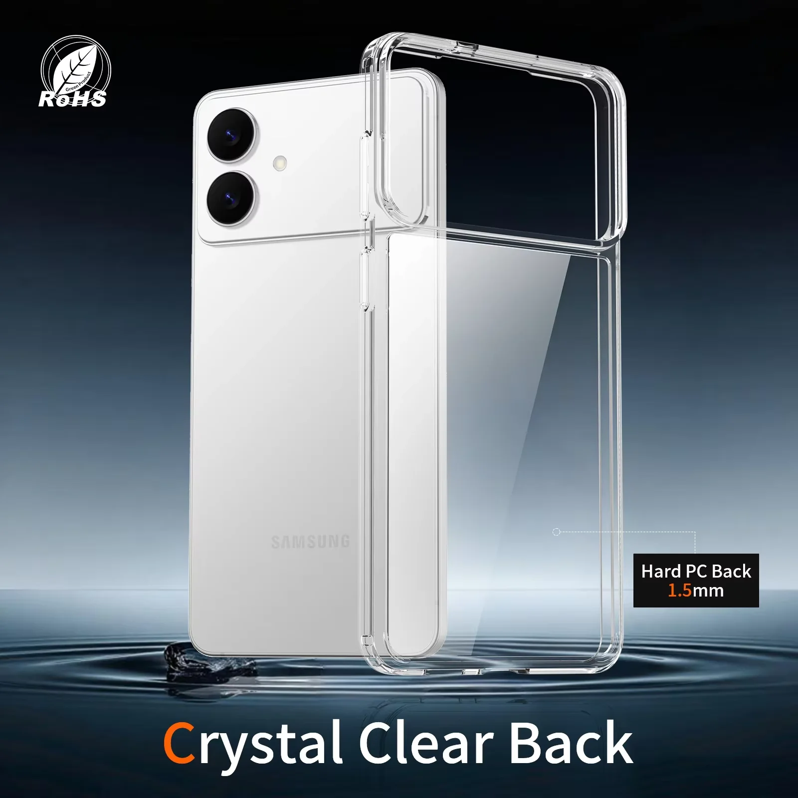 product laudtec tpu pc clear phone cases for samsung galaxy s26 edge ultra thin lightweight cover anti yellow shell simple sjk1103-7