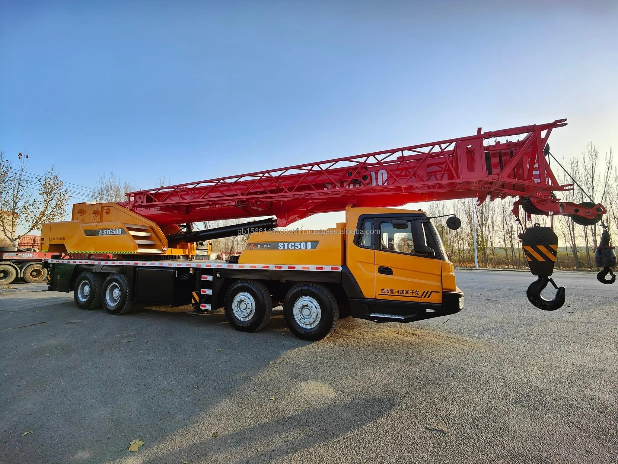 Sany Brand Of 80ton Truck Crane Pickup Truck Mounted Loader Crane With ...