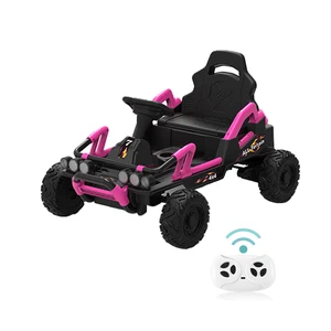2 to 4 Years Old Kids Ride-on Electric Go Kart 12V Battery Power with Remote Plastic Model Design 4 Wheels Kids' Toy Car