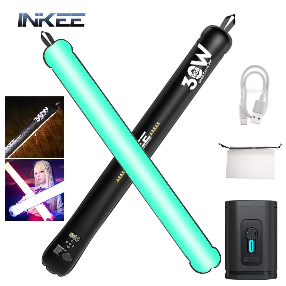 INKEE 30W GCA30C Portable Handheld LED Light Stick for Video