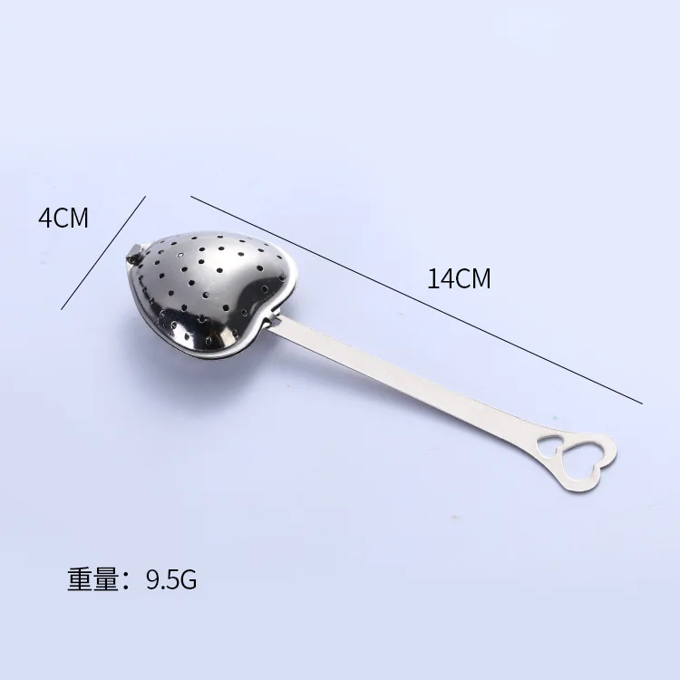 Heart Shaped Tea Infuser Mesh Ball Stainless Strainer Herbal Locking