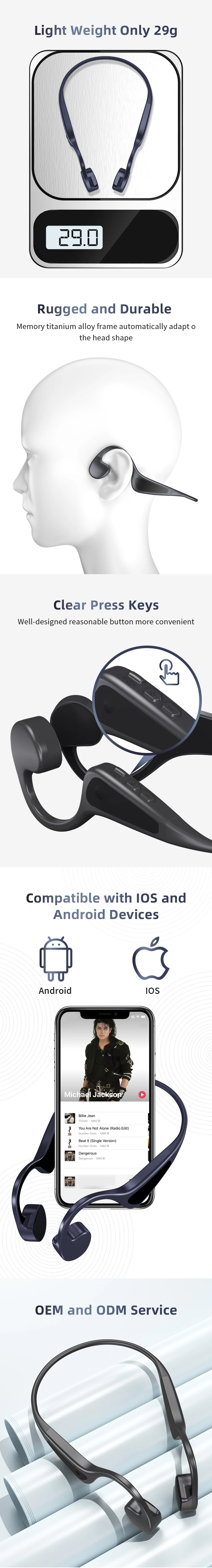 bone conduction headphone V12 3