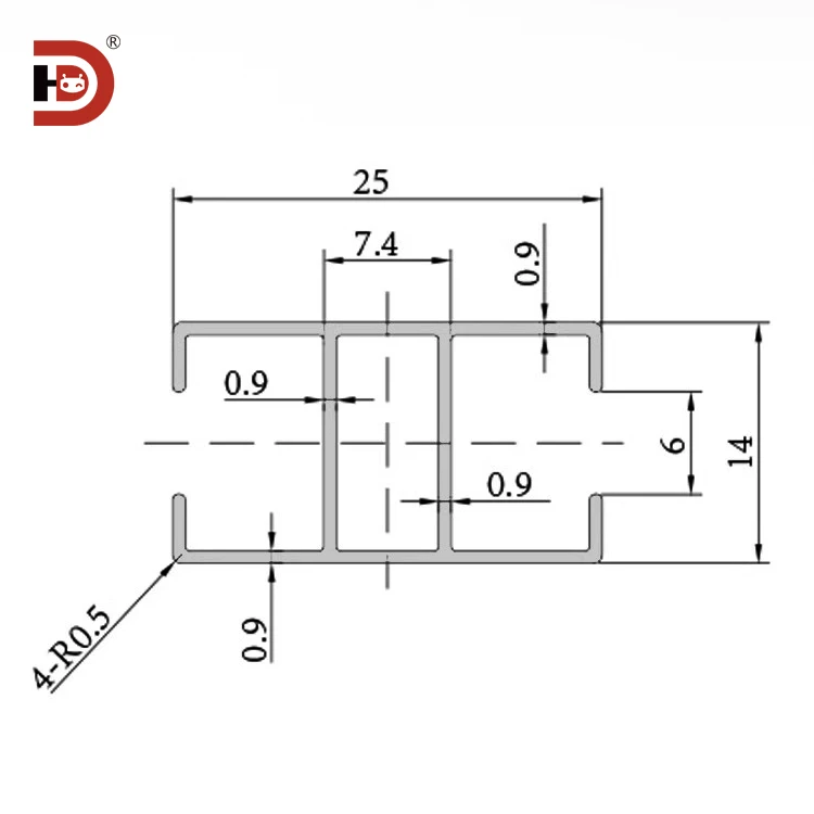 product aluminum profile 1425 industrial aluminum profile h shaped aluminum alloy profile workbench operation kanban guidebook-3