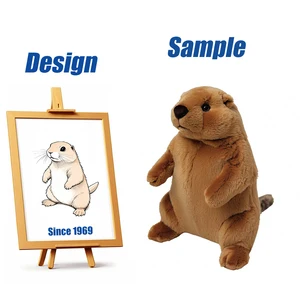 Shengye CE CPC BSCI Factory Custom Marmot Toy Maker Soft Plushies Cute African Zoo Animal Stuffed Marmot Plush Toys Gifts