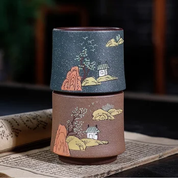 2 Tasses à Thé En Fonte - Style Japonais Vintage, 6x6x4,8 Cm