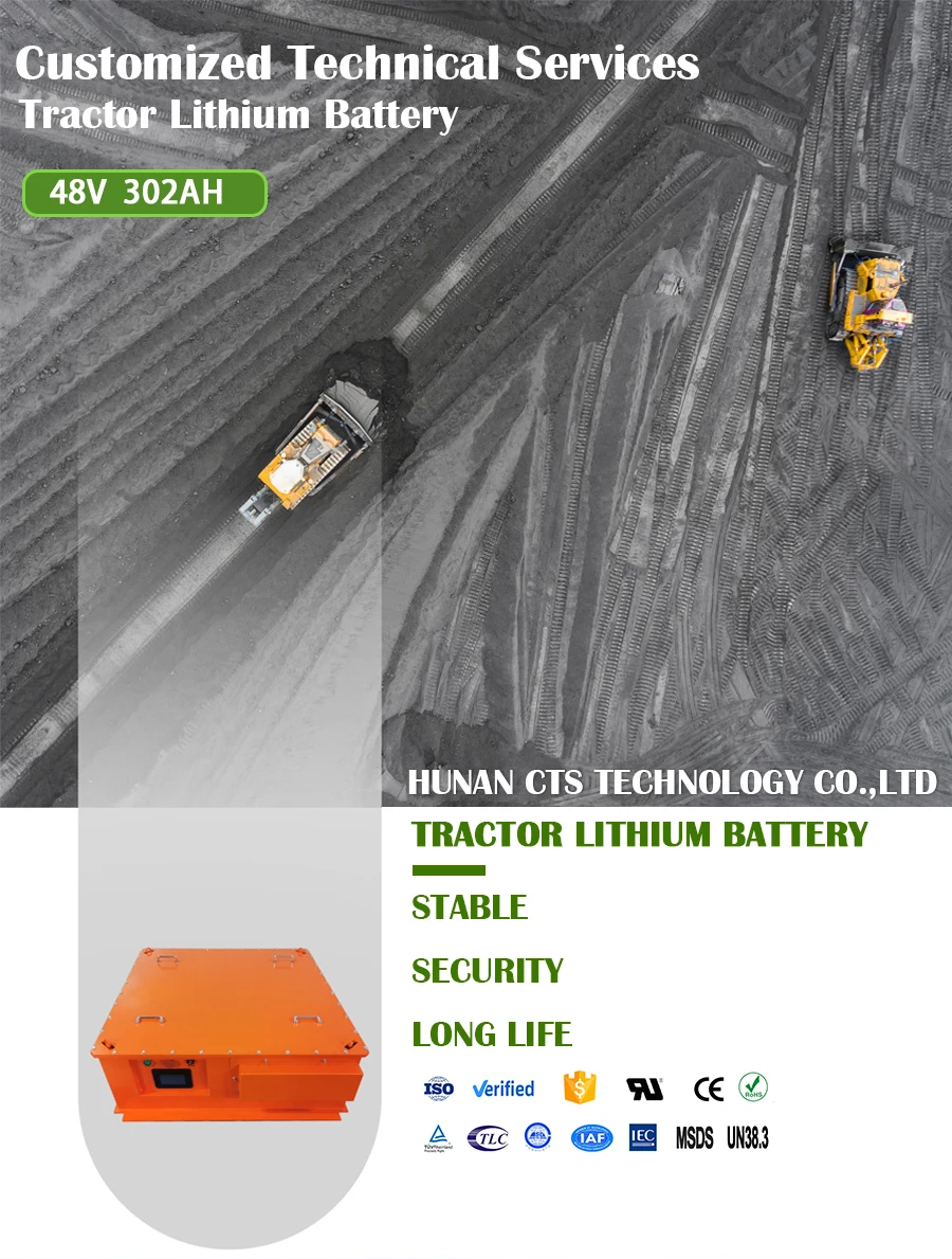 New mini truck ev lithium battery 48v 200ah 300ah lithium ion battery for electric truck tractor manufacture