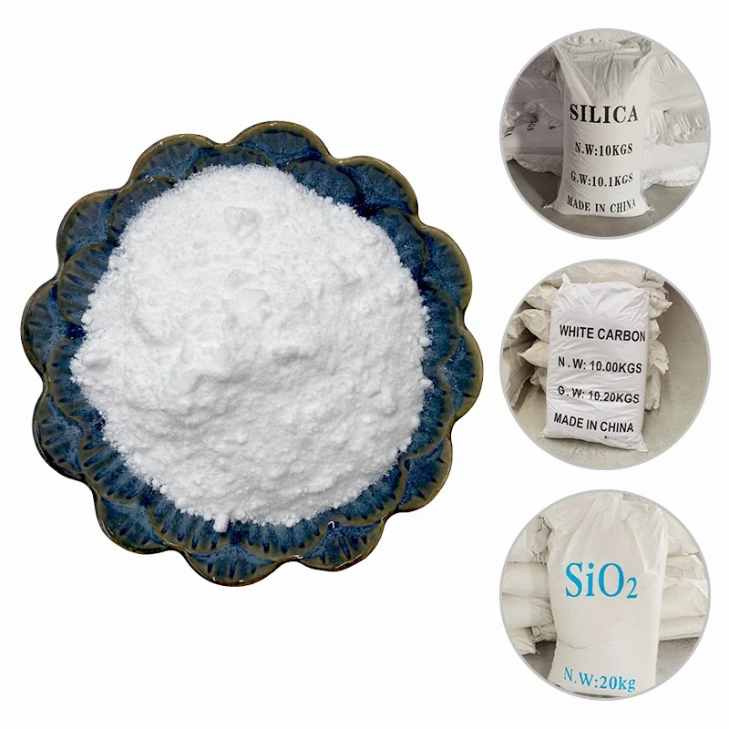 China Factory Supply High Purity Precipitated Silica Silicon Dioxide Black White Carbon CAS 10279-57-9