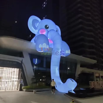 Outdoor Giant Advertising Elephant Circus Decoration Animal Cartoon Inflatable Elephant Model For Hanging On Ceiling Decoration