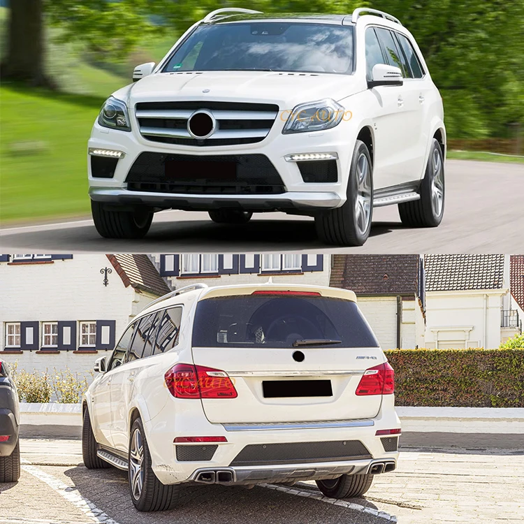 GL63 AMG Look Wide Bodykit Front Rear Bumper for Mercedes Benz GL CLASS W166 X166 GL350 GL400 GL450 GL550