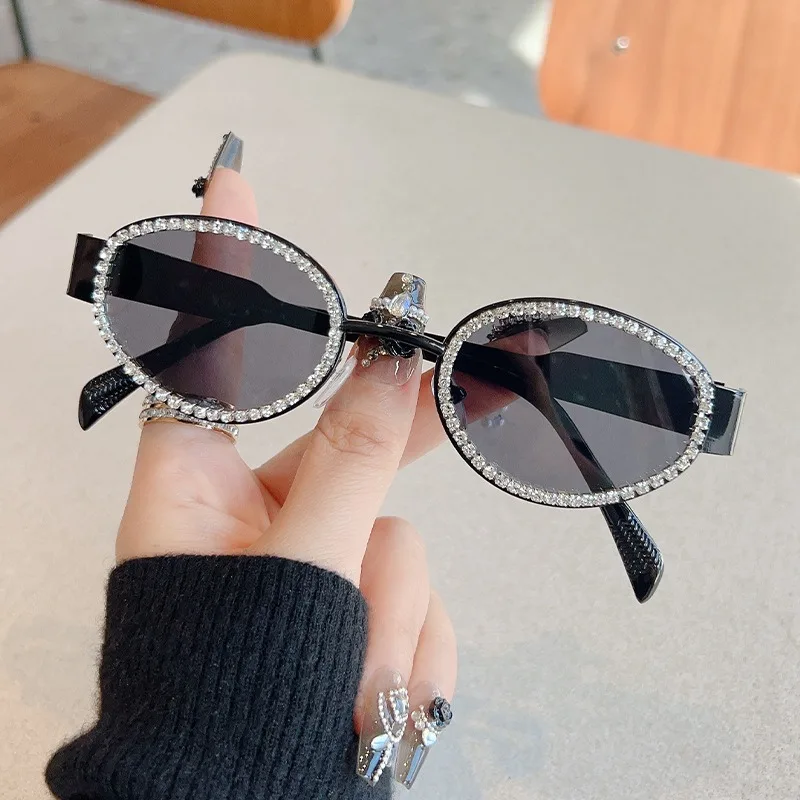 Custom Good Price Unique Hip Hop Y2k Wrap Diamond Shades