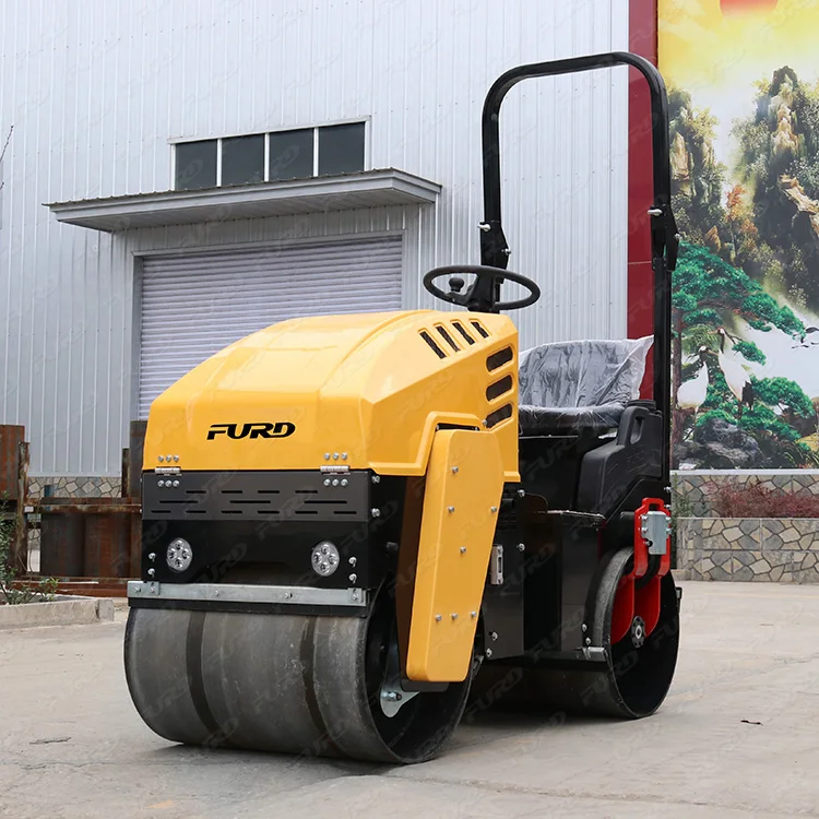 Manned Vibrating Road Roller Compactor Double Drum  Cheap Price for Sale