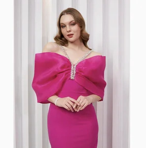 Women's Party Wear Slim Fit Halter Neck Slimming Dress with Rhinestones Off-Shoulder Elegant Bandage Evening Dress Long Dress