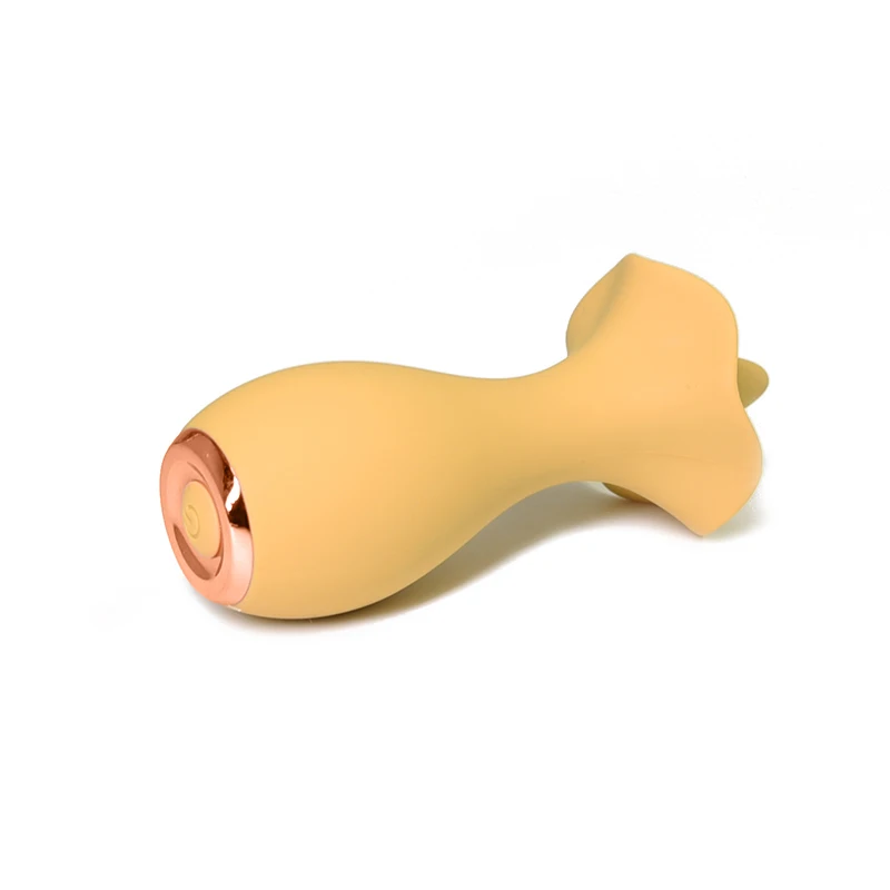 New Design Flower Shape Tongue Licker G Spot Silicone Vibrator Powerful Slime  for Women  Message