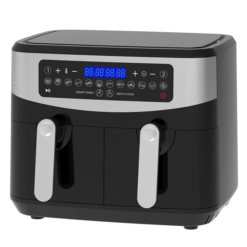 9l Dual Basket Air Fryer With 10 One-touch Presets Two Zone Technology ...