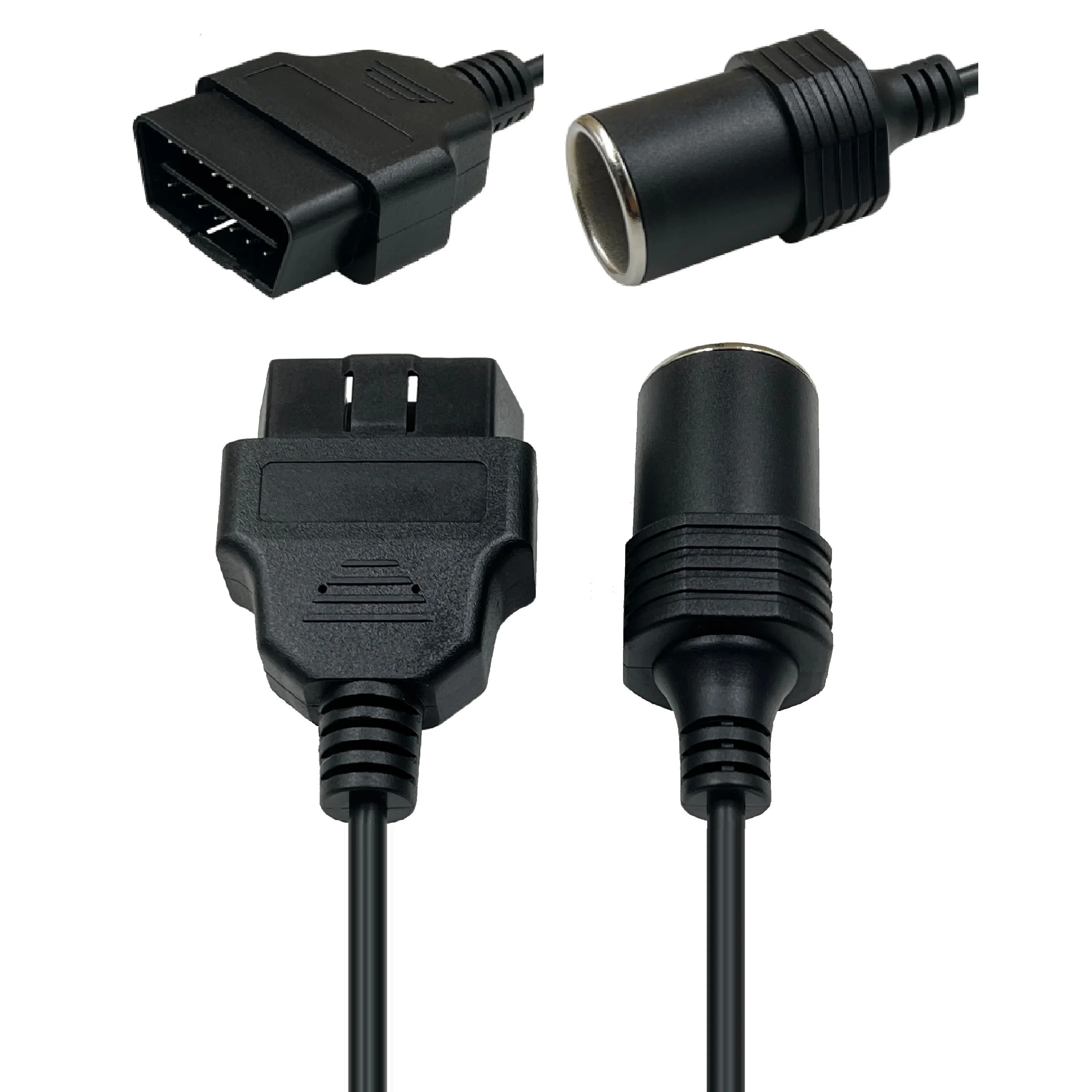 AOTAI سيارة جديدة عالمية ذات 16 دبوس OBD2 لمقبس ولاعة السيارة محول شاحن الطاقة أ