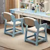 09 Adjustable Chair, Blue and White *1