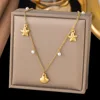 Collana con Pendente Placcato Oro 5