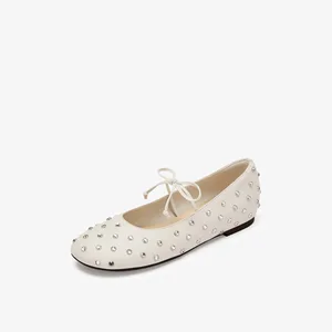 Elegant Autumn Women's Slip-On Mesh Upper Flat Sandals & Fashion Trend Mary Jane Flats