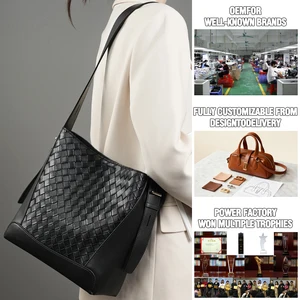 Manufacturer Wholesale Custom Women's Retro Leather Handbag OEM/ODM High-quality Shoulder Crossbody Bag Luxury Armpit Bag