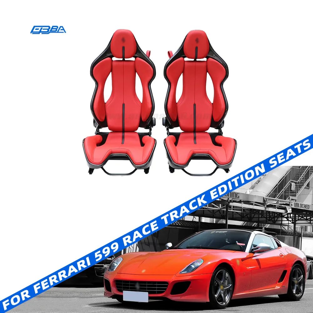 High Quality Customizable Car Seats Dry Carbon Fiber Car Racing Seats For Ferrari 599